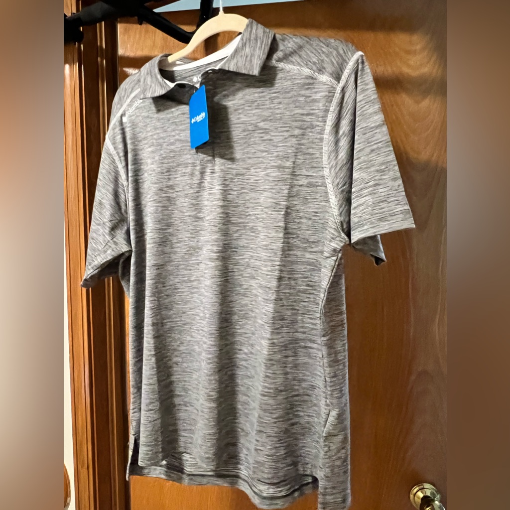 Mens Columbia Golf Polo Nwt Sz L